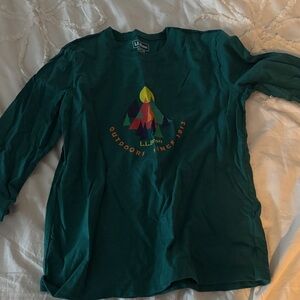 L.L. Bean Kids Teal Adventure Long Sleeve Tee